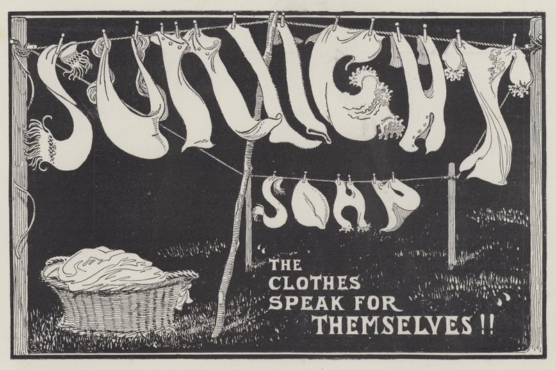 Annonce, Sunlight Soap (gravering) af English School