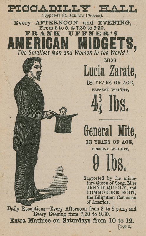 Annonce for Frank Uffners American Midgets af English School