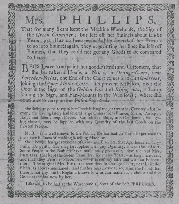 Annonce for fru Phillips af English School