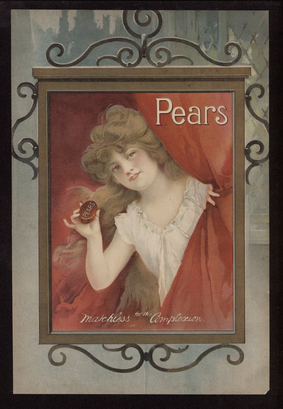 Annonce for Pears sæbe (farve litho) af English School