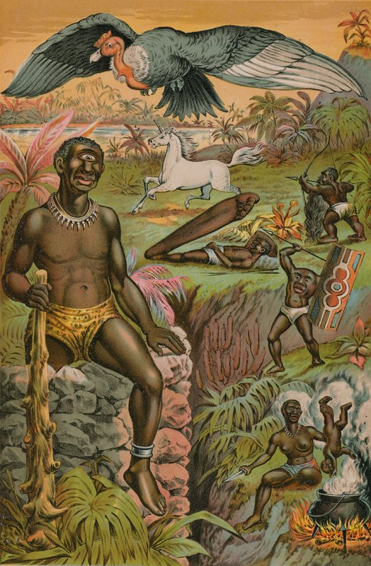 Afrikansk overtro illustreret af English School