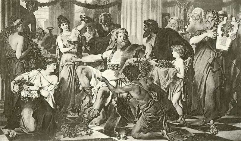 Alaric i Athen (dybtryk) af English School