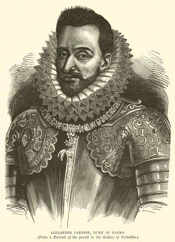 Alexander Farnese, hertug af Parma (gravering) af English School