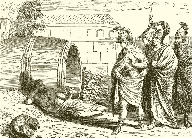 Alexanders besøg hos filosoffen Diogenes af English School