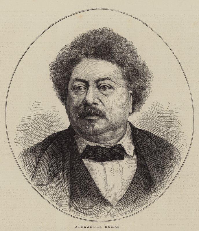 Alexandre Dumas (engraving) af English School