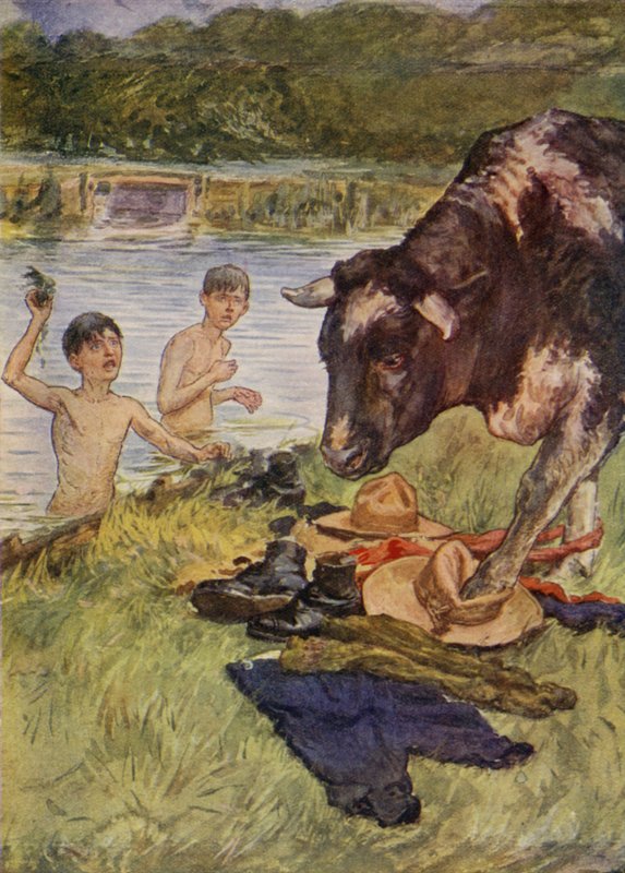 En uforudset gæst (farve litho) af English School