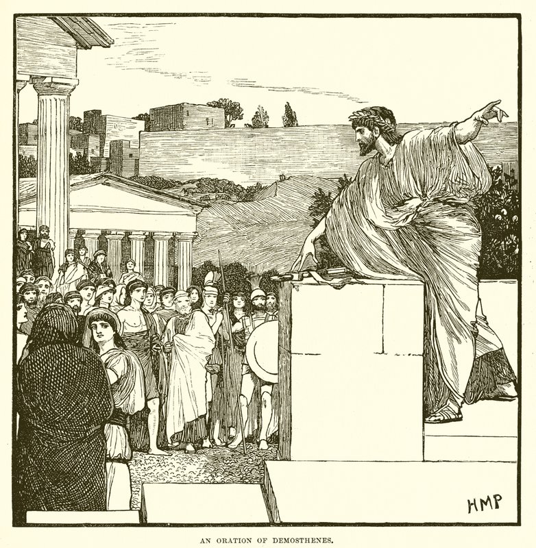En tale af Demosthenes af English School