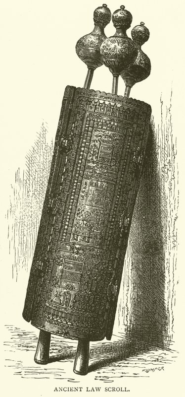 Ancient Law Scroll (gravering) af English School
