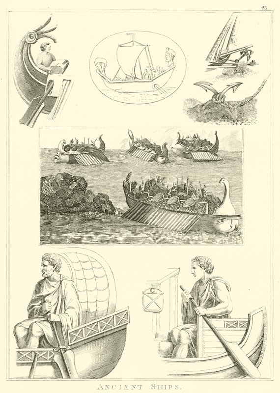 Gamle skibe (gravering) af English School