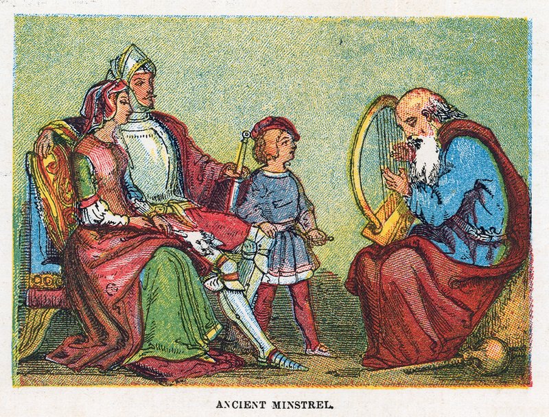 Gamle minstrel af English School