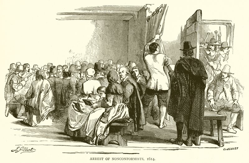 Arrestation af ikke-konformister, 1614 af English School