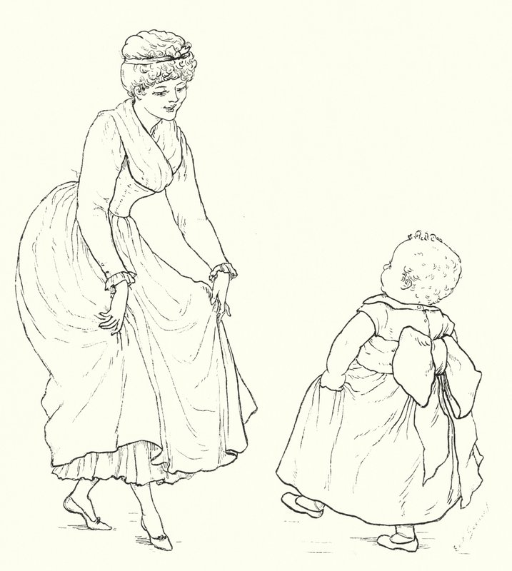 Babys dans (gravering) af English School
