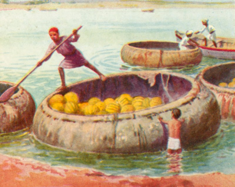 Bagdad, Gufah ved Tigris (farvelitografi) af English School