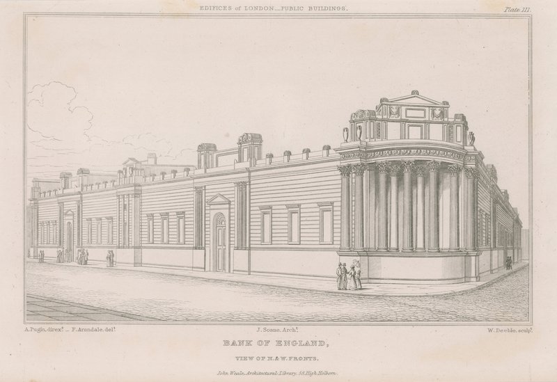 Bank of England, Sir John Soanes fronter af English School