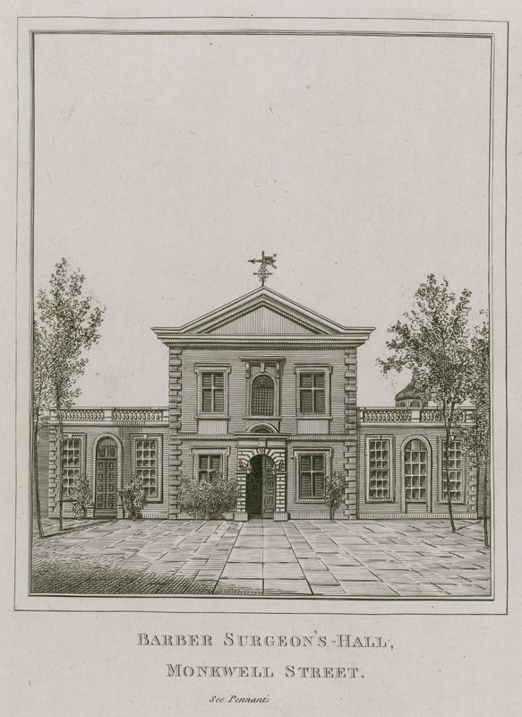 Barber Surgeons Hall, Monkwell Street, London af English School