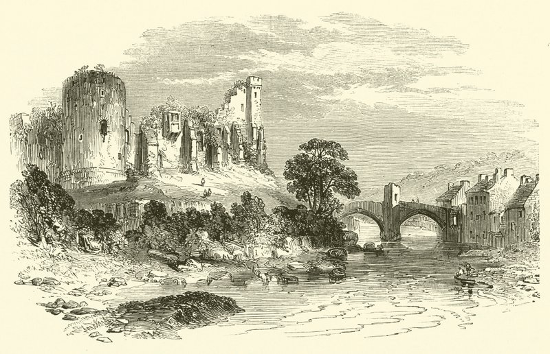 Barnard Castle (gravering) af English School