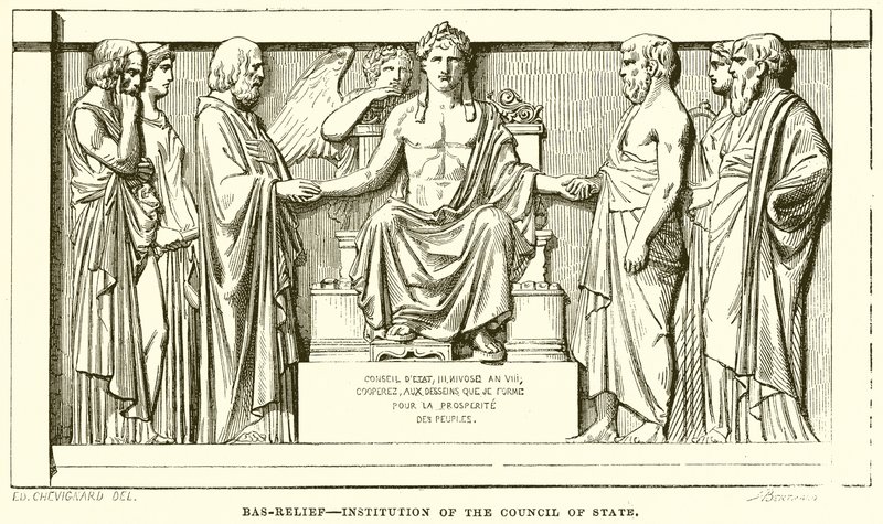 Bas-Relief - Statsrådets institution af English School