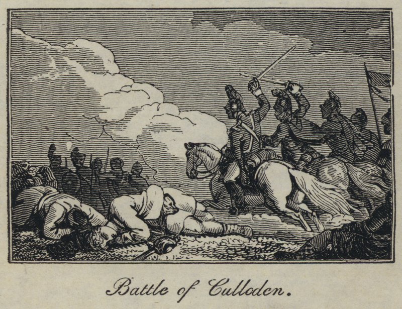 Slaget ved Culloden (gravering) af English School