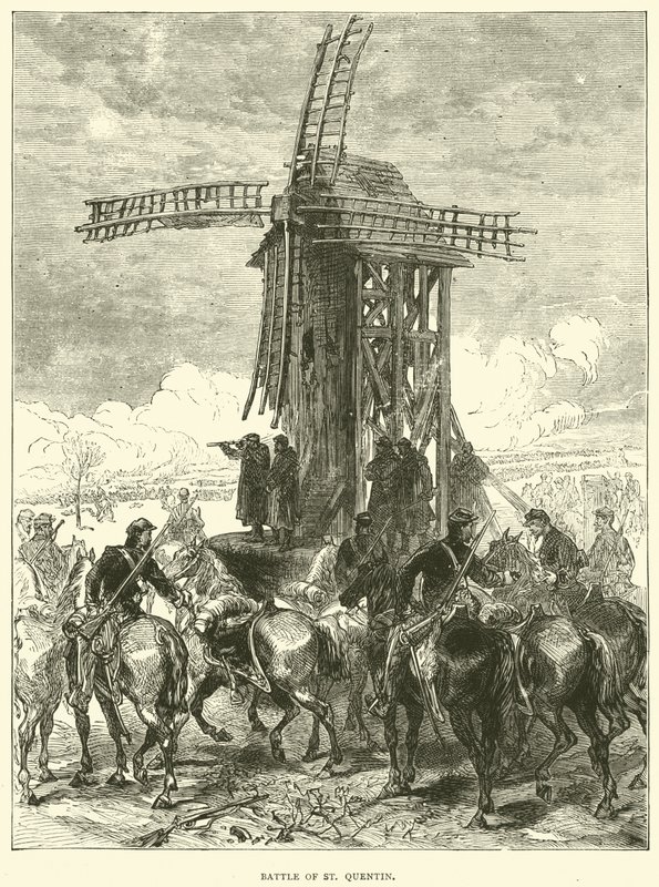 Slaget ved St. Quentin, januar 1871 af English School
