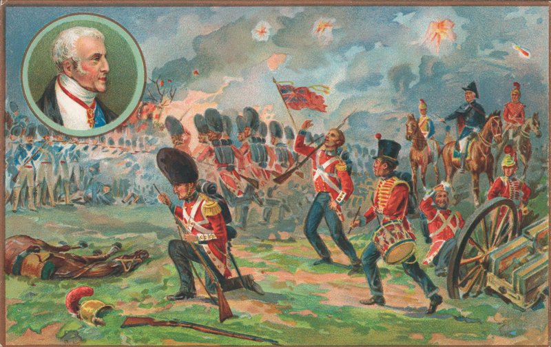 Slaget ved Waterloo, 18. juni 1815 af English School