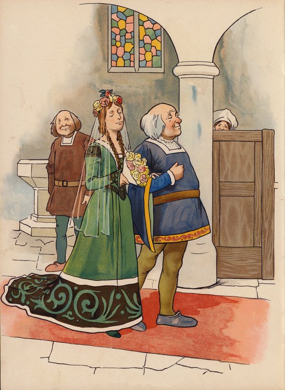 Bedre sent end aldrig (chromolitho) af English School