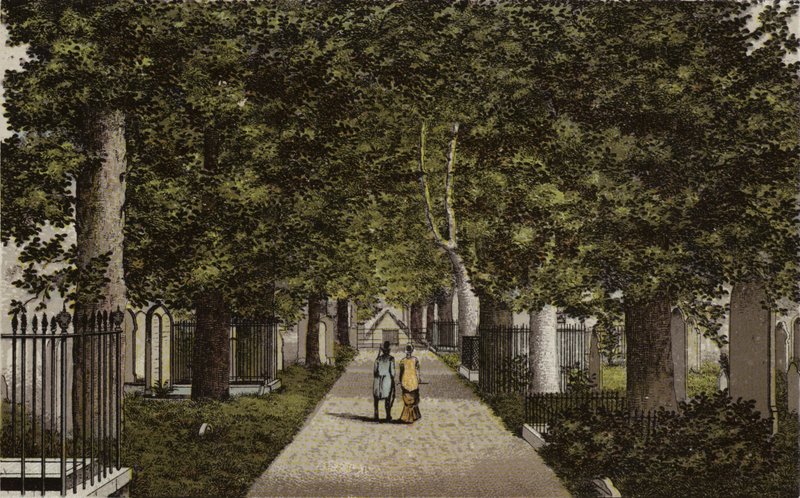 Birmingham: Harborne Avenue (farve litho) af English School