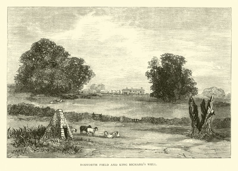 Bosworth Field og King Richards Well af English School