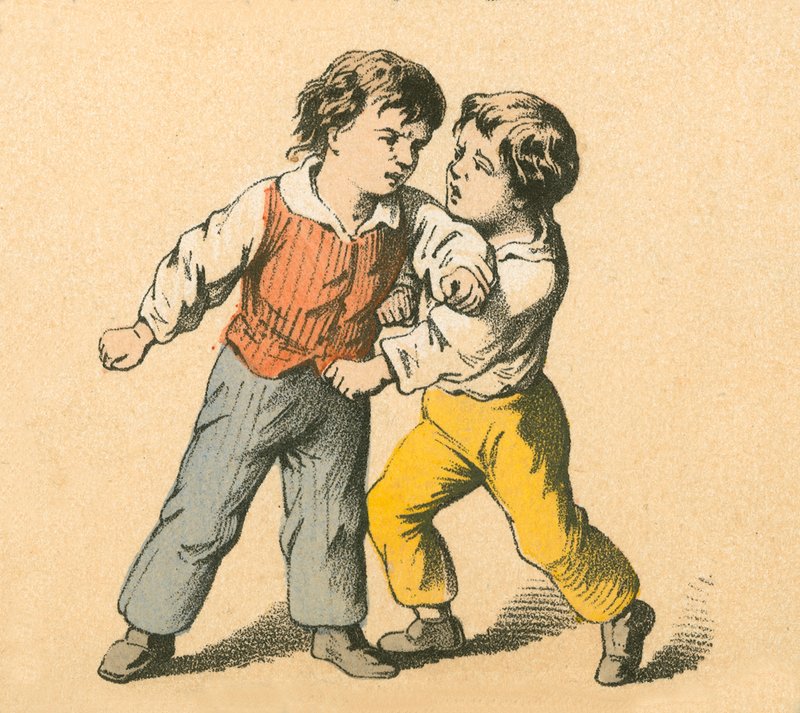 Drenge kæmper af English School
