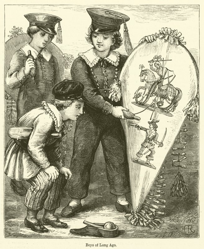 Boys of Long Ago (gravering) af English School