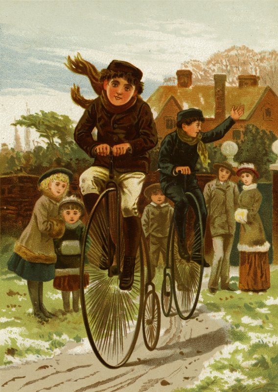 Drenge på cykler af English School