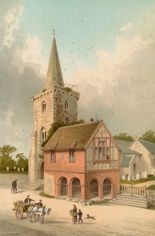 Brading kirke og rådhus - Isle of Wight af English School