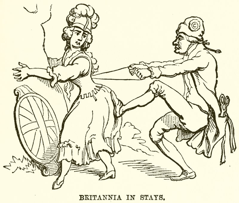 Britannia i Stays af English School