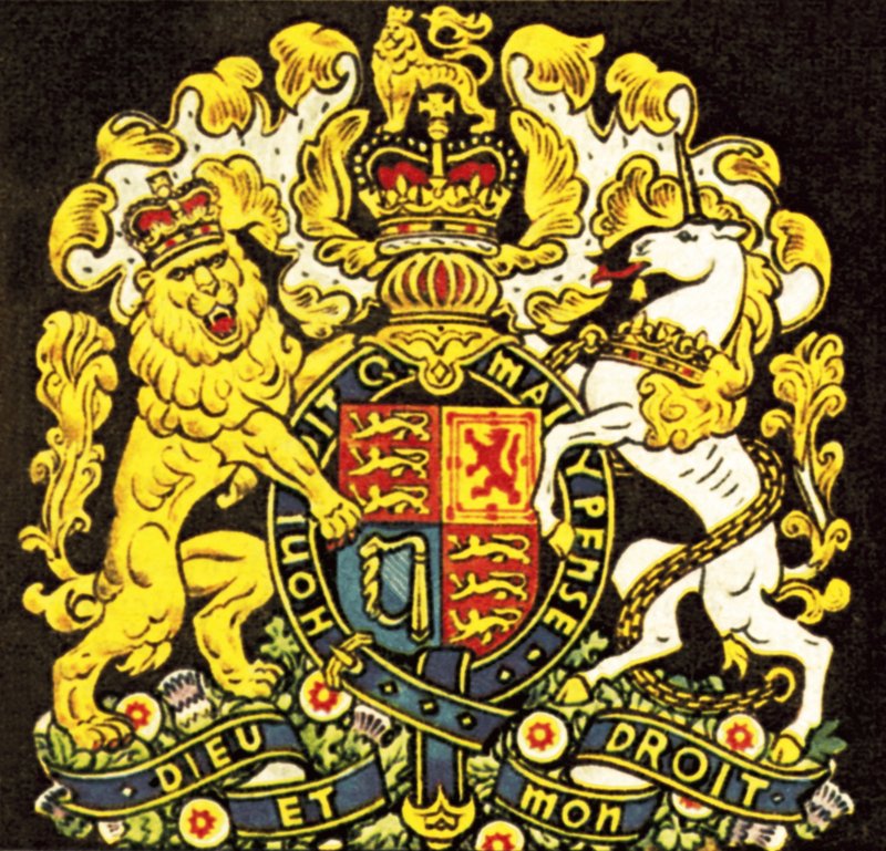 Britisk våbenskjold af English School