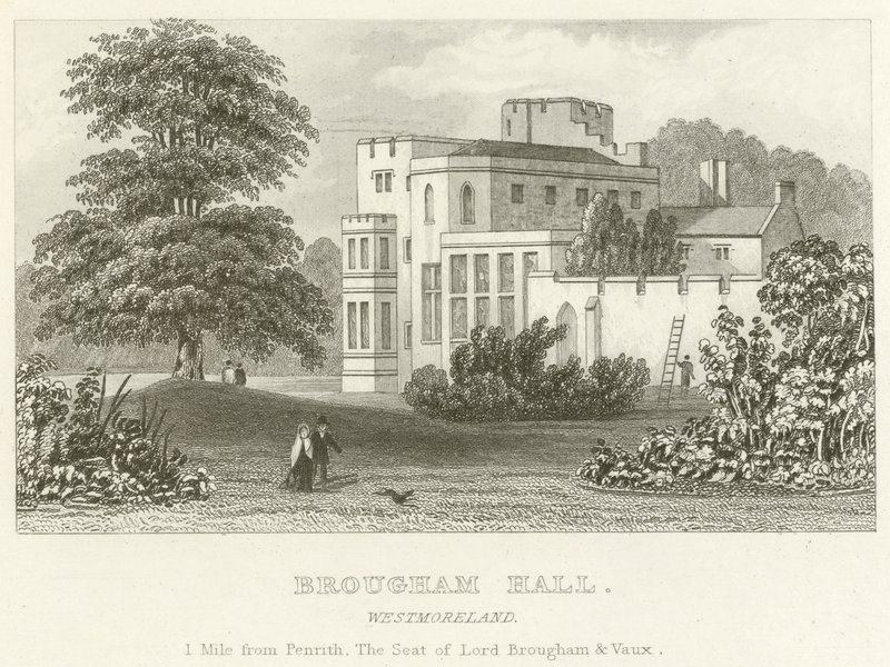 Brougham Hall, Westmoreland (gravering) af English School