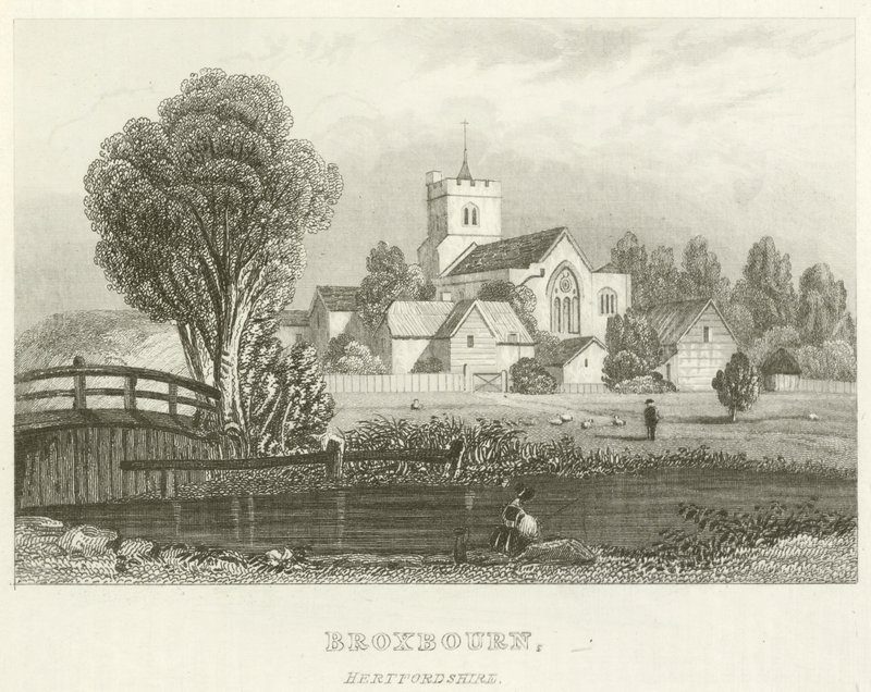Broxbourne, Hertfordshire (gravering) af English School