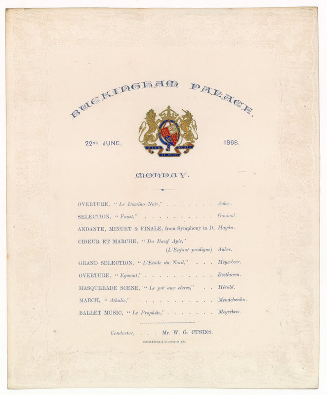 Buckingham Palace-koncert, 22. juni 1868 af English School