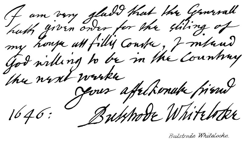 Bulstrode Whitelocke af English School