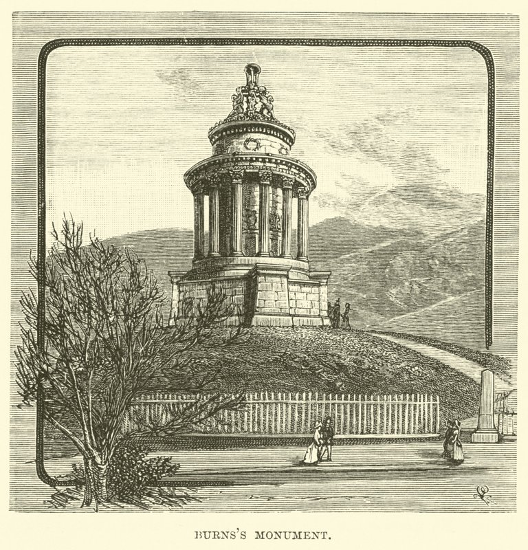 Burns Monument af English School