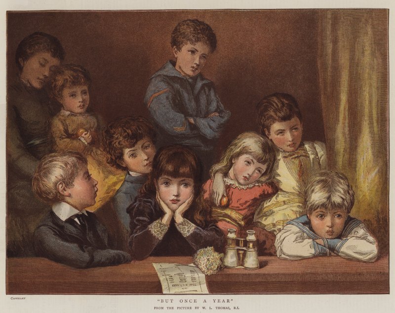 Men en gang om året (chromolitho) af English School