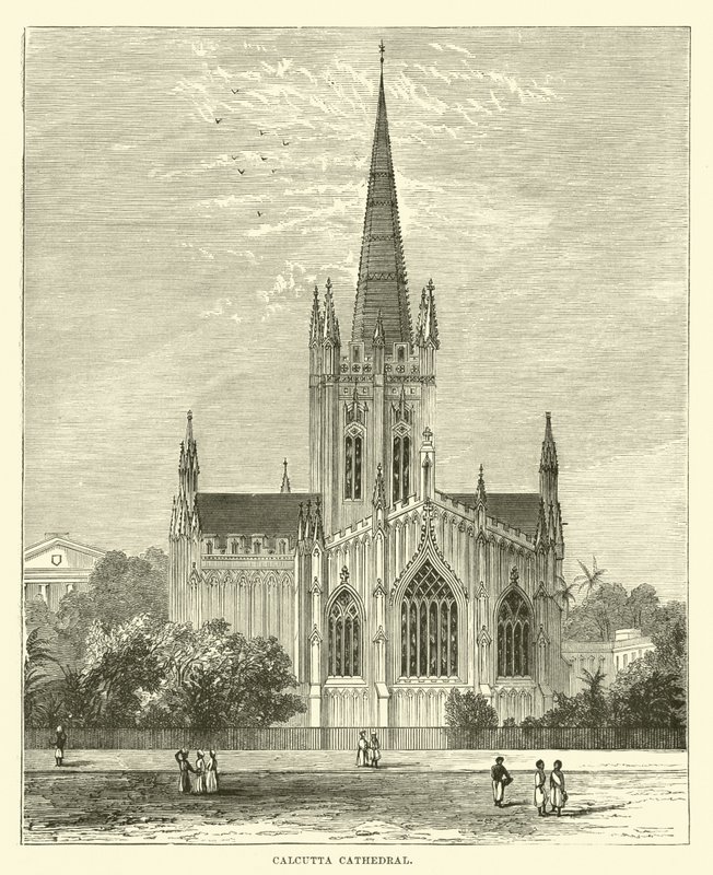 Calcutta katedral af English School