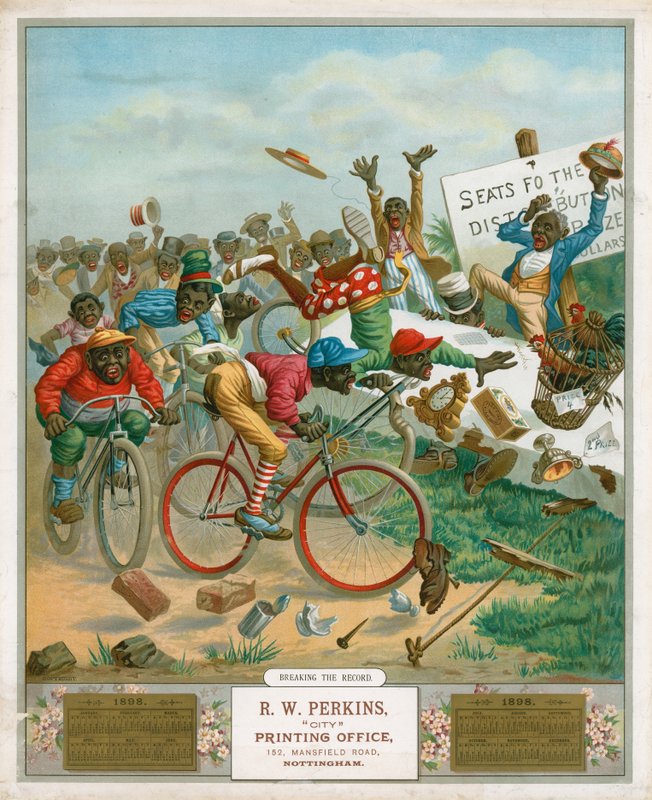 Kalender for 1898. Cyklister af English School