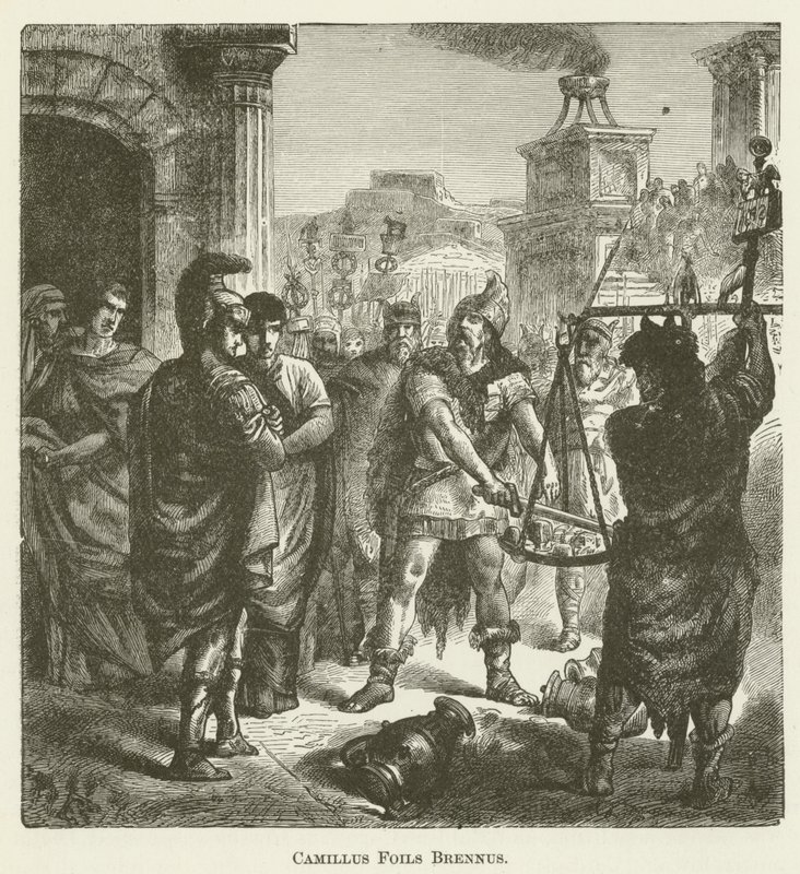 Camillus Foils Brennus af English School