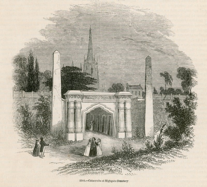 Catacombs of Highgate Cemetery, London af English School