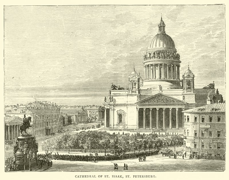 St. Isaak-katedralen, Skt. Petersborg af English School