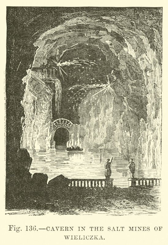 Cavern in the Salt Mines of Wieliczka  af English School
