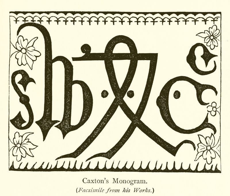 Caxtons monogram af English School