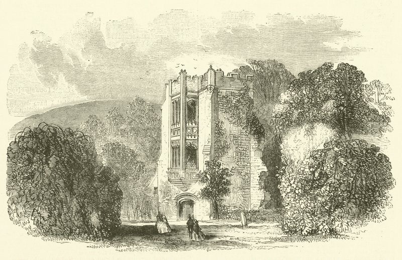 Cerne Abbey (gravering) af English School