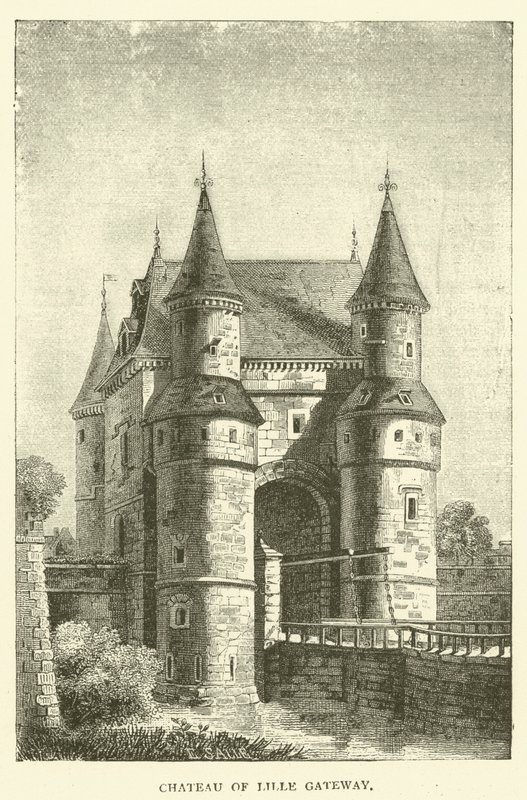 Chateau of Lille Gateway (gravering) af English School