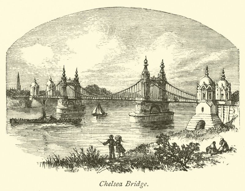 Chelsea Bridge  af English School