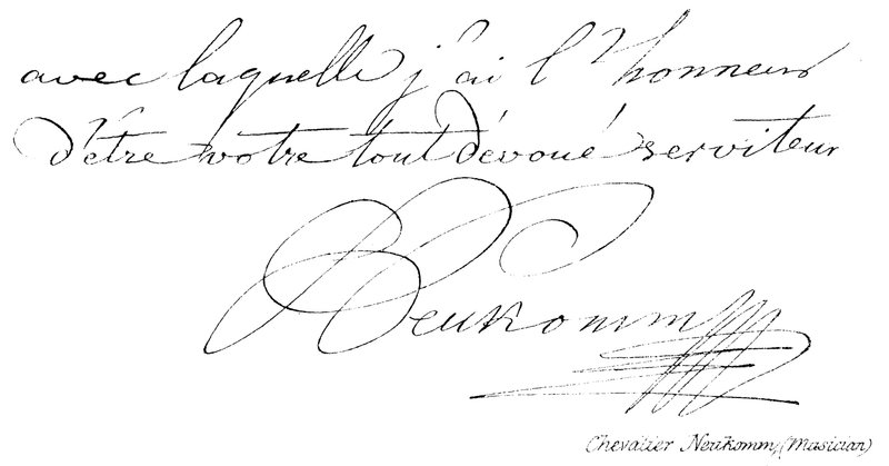 Chevalier Neukomm, (musiker) af English School